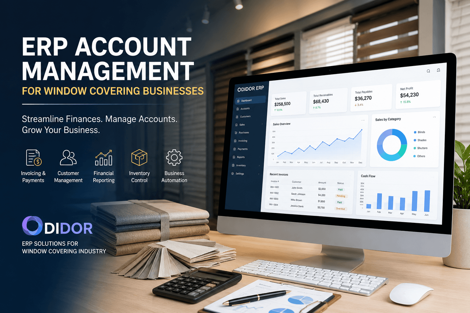 How ERP Account Management Software Helps Window Covering Businesses Grow Faster